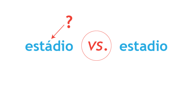Estádio ou estadio?