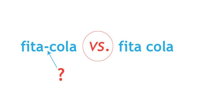Fita-cola ou fita cola?